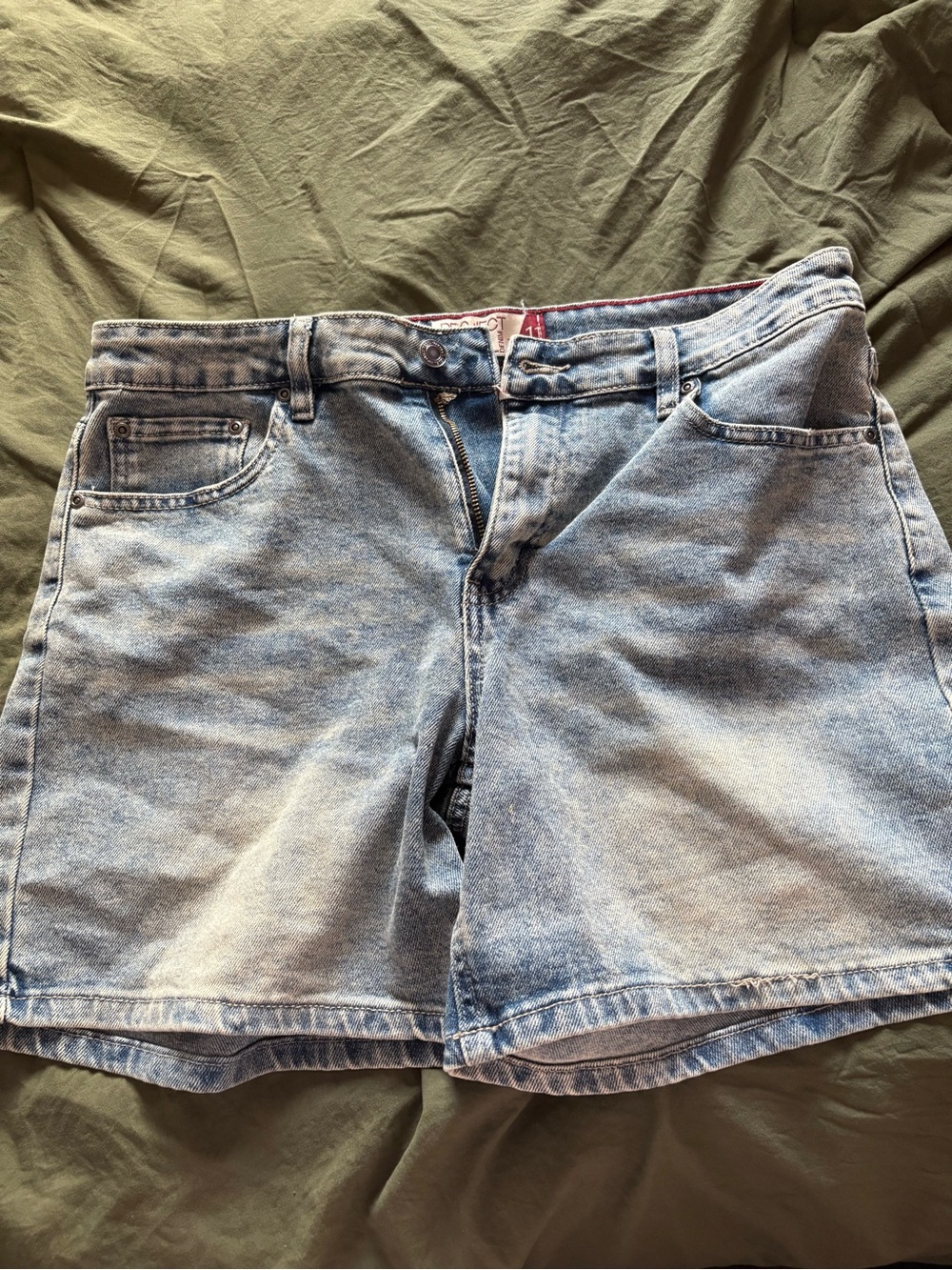 Project Social T Light Wash Denim Jean Shorts